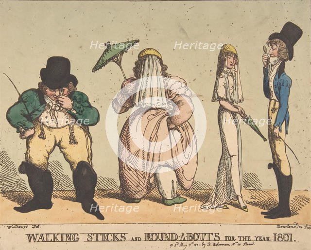 Walking Sticks and Round-A-Bouts for the Year 1801, May 8, 1801., May 8, 1801. Creator: Thomas Rowlandson.