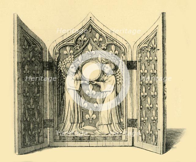 Ivory tryptich, 1470-1500, (1881). Creator: D Jones.