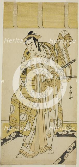 The Actor Nakamura Nakazo I as Nagao Terutora in the Play Kuruma-gakari Tekuda no..., c. 1783. Creator: Shunsho.