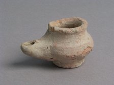 Oil Lamp, Coptic, 4th-7th century. Creator: Unknown.