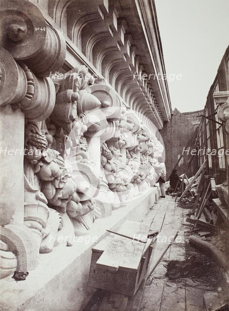 Stage Frieze and Cornice, c. 1870. Creator: Louis-Emile Durandelle.