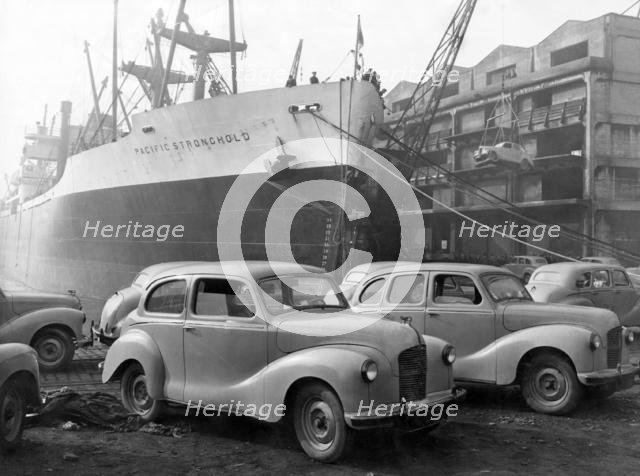 1948 Austin A40's for export to USA. Creator: Unknown.