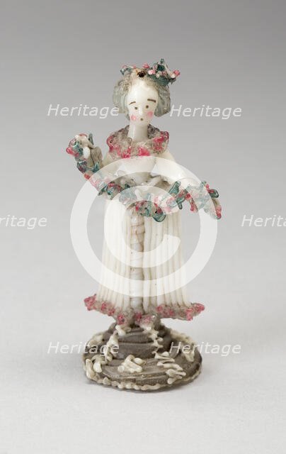 Woman with Garland, France, 1750/99. Creator: Verres de Nevers.