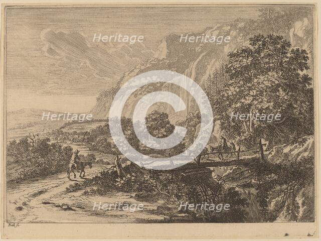 The Wooden Bridge at Sulmona near Tivoli. Creator: Jan Dirksz Both.