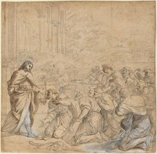 Joseph Revealing Himself to His Brothers in Egypt, c. 1655. Creator: Pier Francesco Mola.