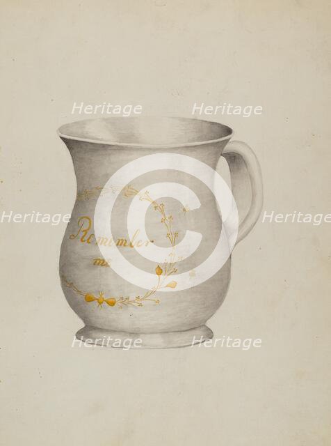 Mug, 1935/1942. Creator: Unknown.