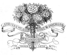 Arrival of the Duke and Duchess of Edinburgh, March 7, 1874. Creator: Unknown.