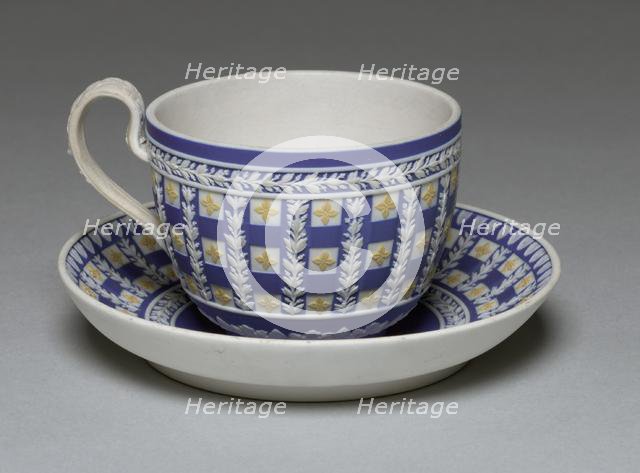 Cup and Saucer, c. 1784. Creator: Wedgwood Factory (British).