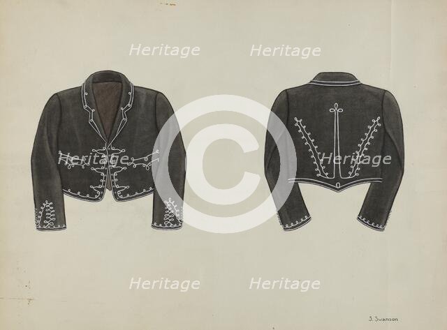 Man's Bolero, c. 1936. Creator: Syrena Swanson.