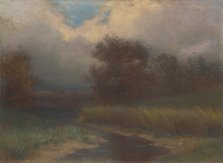 At the stream, around 1910. Creator: Felicián Moczik.