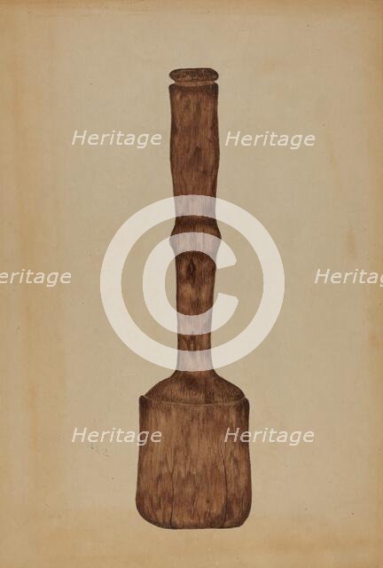 Masher, 1935/1942. Creator: Unknown.