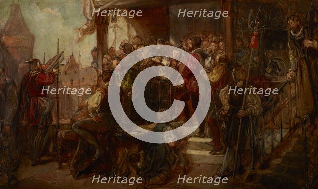 Presenting the Fowler to the Fowler Brotherhood (Sketch), 1876. Creator: Wladyslaw Luszczkiewicz.