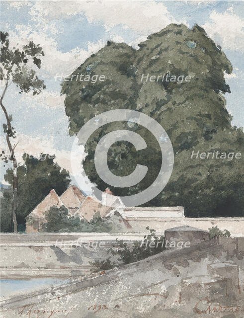 View from the Ramparts at Chartres, 1893. Creator: Henri-Joseph Harpignies.