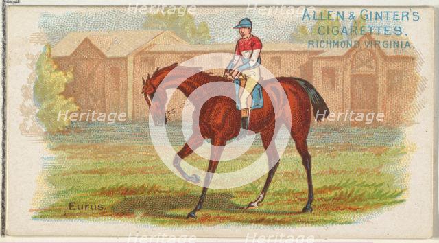 Eurus, from The World's Racers series (N32) for Allen & Ginter Cigarettes, 1888. Creator: Allen & Ginter.