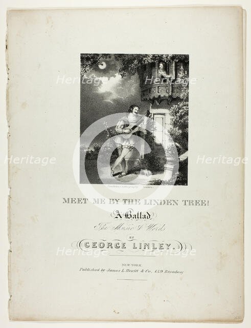 Meet Me by the Linden Tree, n.d. Creator: Pendleton's Lithography.