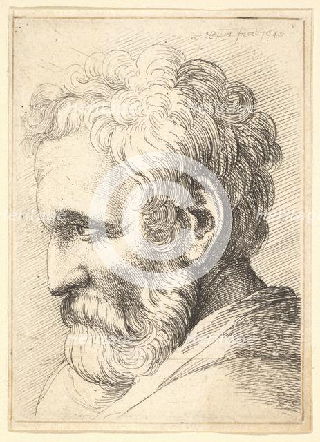 Bearded old man, 1645. Creator: Wenceslaus Hollar.