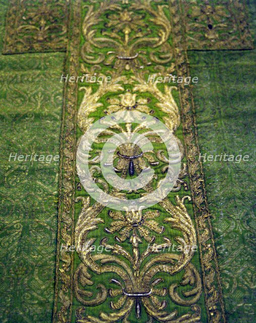 Portion of Chasuble Back, Italy, Late 16th/early 17th century. Creator: Unknown.
