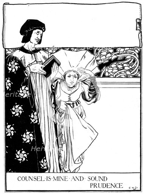 'Counsel is Mine and Sound Prudence', 1898.Artist: Eleanor Fortescue-Brickdale