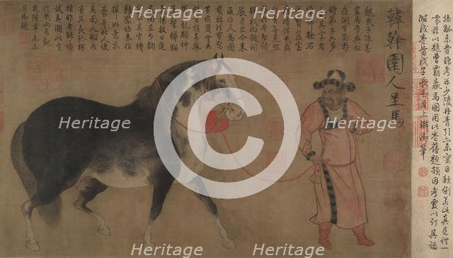 Stallion with Groom. Creator: Unknown.