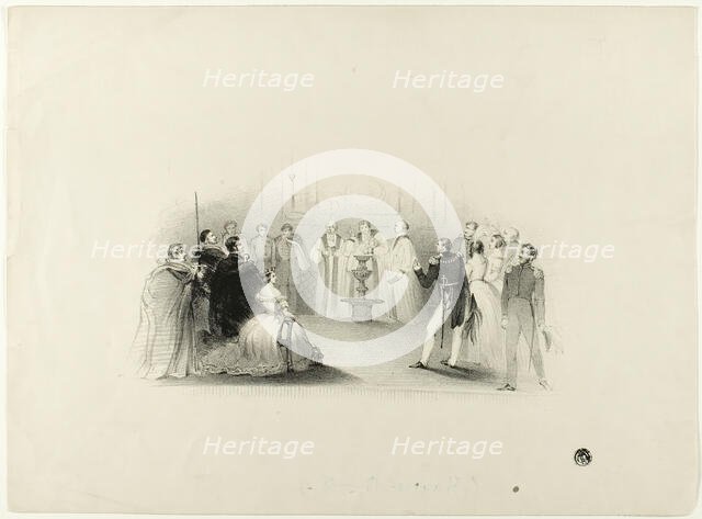 Christening of Edward VII, n.d. Creator: John Hayter.