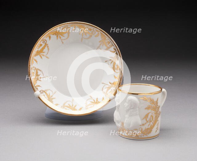 Cup and Saucer, Germany, Late 18th century. Creator: Unknown.