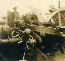 Destroyed cannon, c1914-c1918. Artist: Unknown.