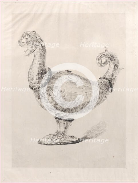 Crystal Ewer, 1864. Creator: Jules-Ferdinand Jacquemart.