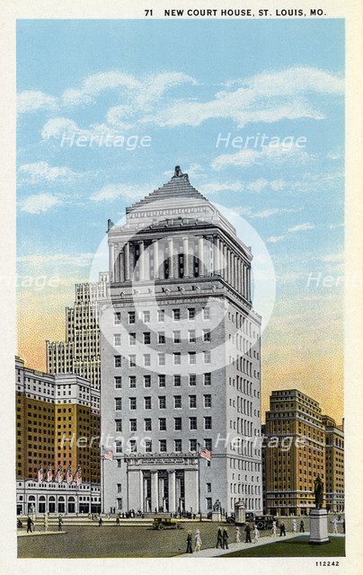 Civil Courts Building, St Louis, Missouri, USA, c1930s(?). Artist: Unknown