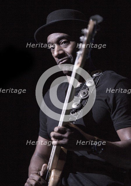 Marcus Miller, 2017. Artist: Alan John Ainsworth.