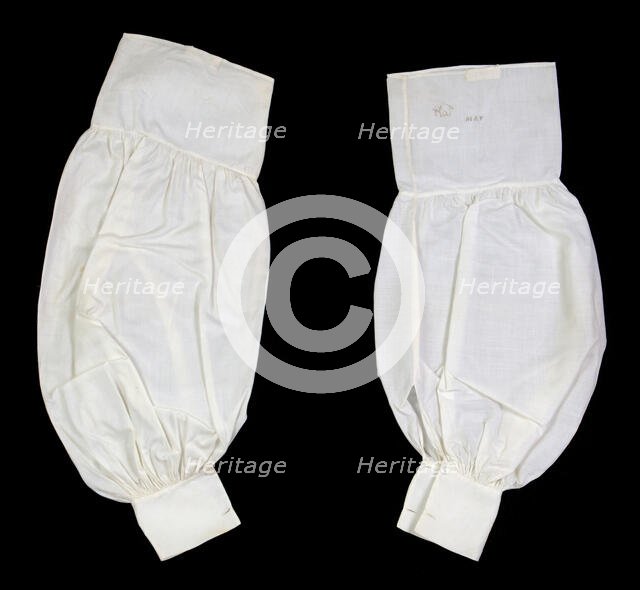 Undersleeves, American, ca. 1860. Creator: Unknown.