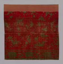 Fragment (Furnishing Fabric), China, Qing dynasty (1644-1911), 1750/1800. Creator: Unknown.