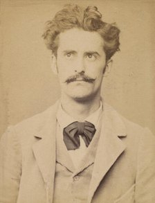 David. Armand, Auguste. 27 ans, né à Gien (Loiret). Faïencier. Anarchiste. 1/3/94., 1894. Creator: Alphonse Bertillon.