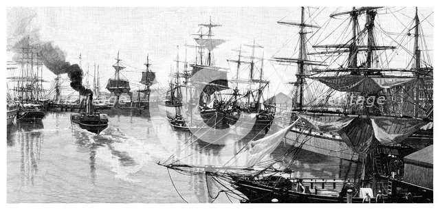 Port Adelaide, 1886. Artist: Unknown