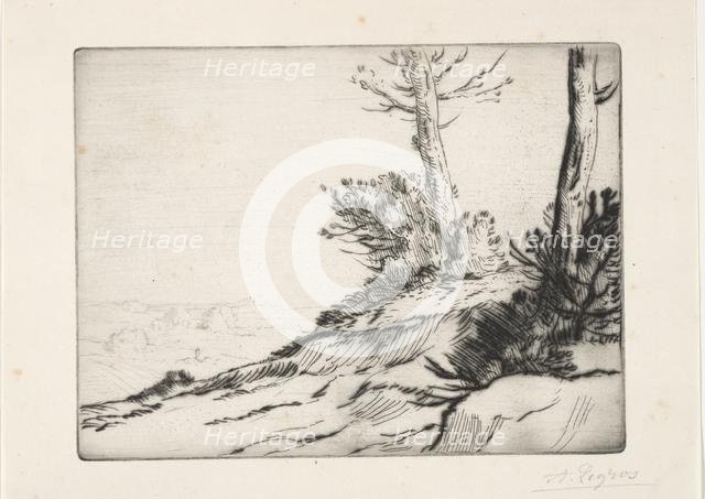 La butte aux broussailles. Creator: Alphonse Legros (French, 1837-1911).