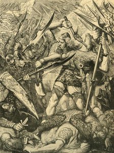 'Death of Harold at the Battle of Hastings', 1873. Creator: Unknown.