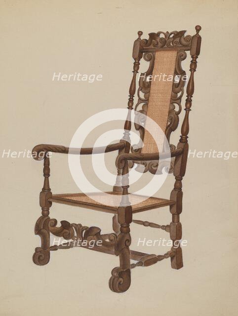 Armchair, c. 1936. Creator: Unknown.