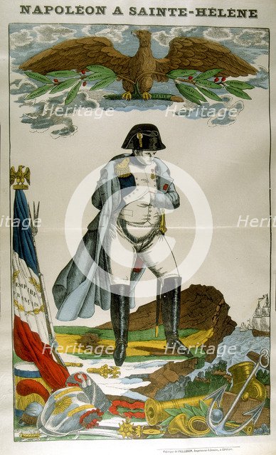 'Napoleon on St Helena', 1815-1821 (1826). Artist: Anon