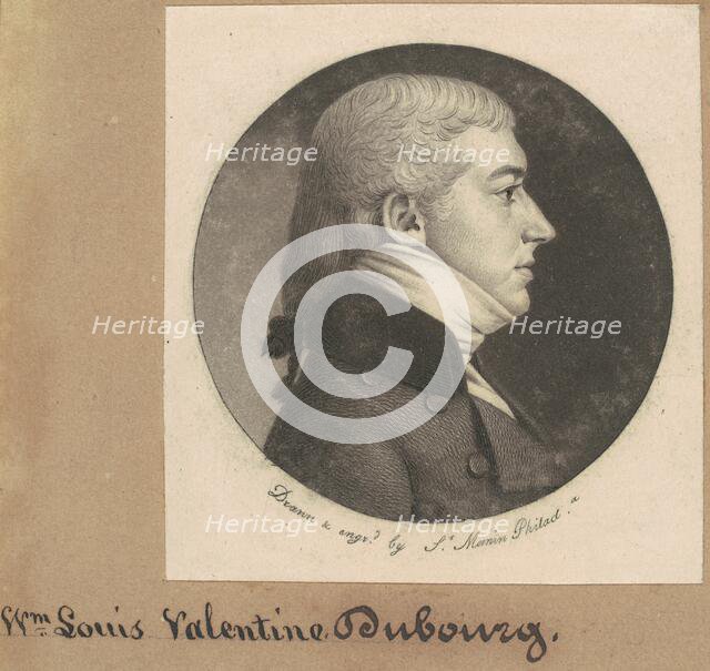 Pierre François DuBourg, 1800. Creator: Charles Balthazar Julien Févret de Saint-Mémin.