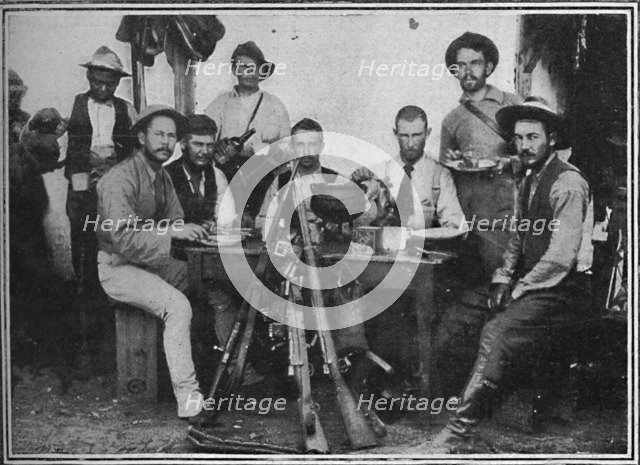 'Boer Telegraphists at Tea', 1900. Artist: Unknown.