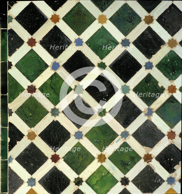 The Alhambra, detail of a wall decoration.