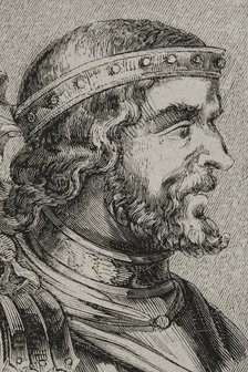 Recaredo I (559-601), Visigoth king from 586 to 601, 1853. Creator: Unknown.