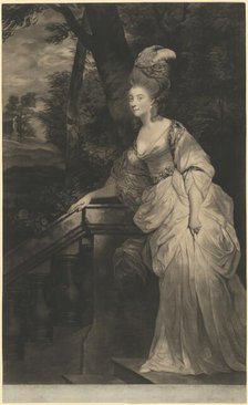 Georgiana (Spencer), Duchess of Devonshire, 1780. Creator: Valentine Green.