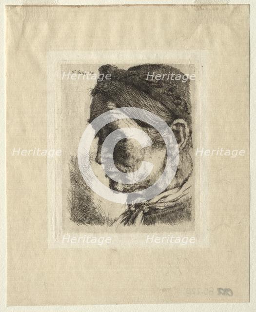 Head of a Peasant Woman, 1874. Creator: Wilhelm Maria Hubertus Leibl (German, 1844-1900).