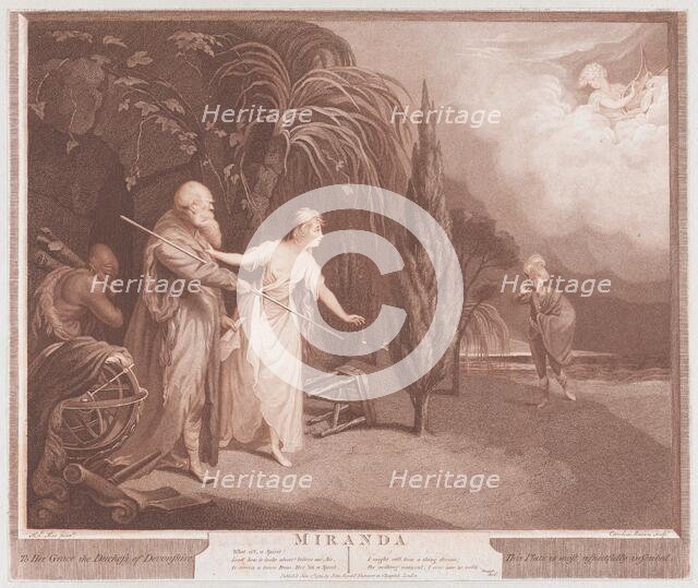 Miranda (Shakespeare, The Tempest, Act 1, Scene 2), 1784. Creator: Caroline Watson.