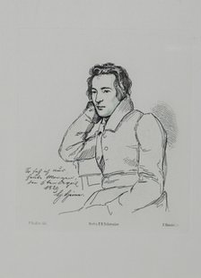 Portrait of the poet Heinrich Heine (1797-1856) After Franz Kugler from 1829, 1854. Artist: Mandel, Eduard (1810-1882)