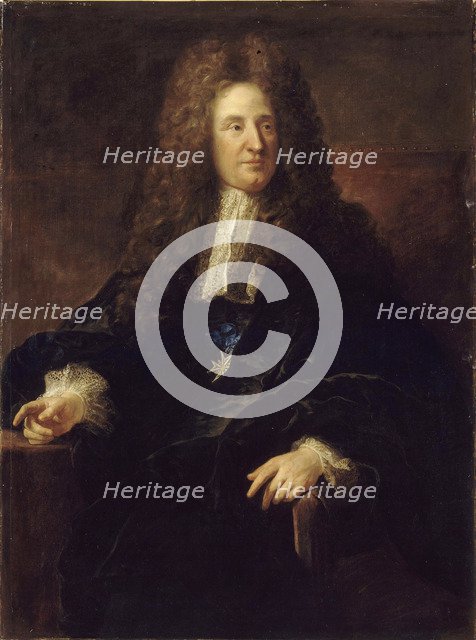 Portrait of Jules Hardouin-Mansart (1646-1701). Artist: Troy, François, de (1645-1730)