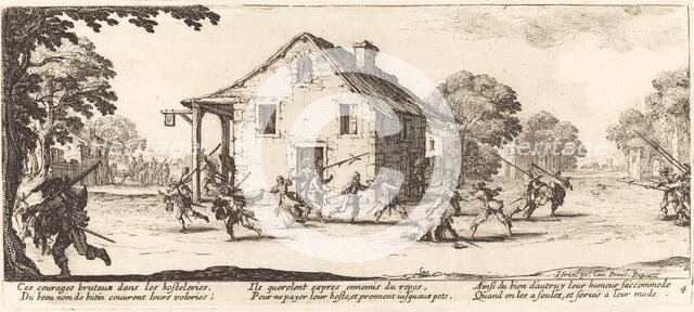 Scene of Pillage, c. 1633. Creator: Jacques Callot.
