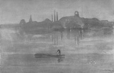 'Nocturne: The Thames at Battersea', 1878, (1904). Artist: James Abbott McNeill Whistler.