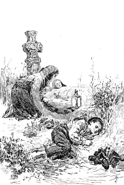 Sketches from the..Exhibitions: "A Vigil at a Shrine of Healing, Connemara", W. H. Bartlett.., 1890. Creator: Unknown.