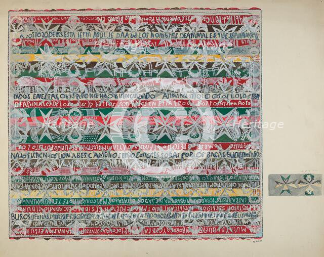 Bedspread, c. 1937. Creator: Marjery Parish.